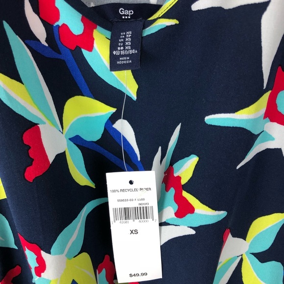 GAP Factory Floral Print Dress Size XS/S NWT - Picture 6 of 8